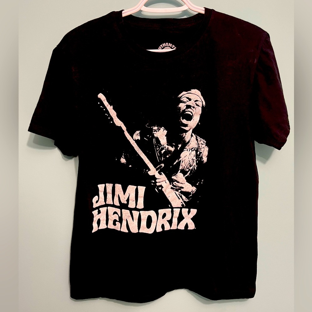 Jimi Hendrix Black Graphic Tee Authentic Hendrix Merch Size Medium UNISEX